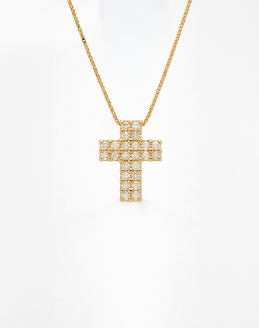 COLLANA CROCE QUADRICOLOR