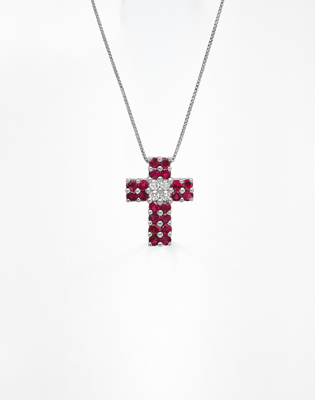 COLLANA CROCE QUADRICOLOR