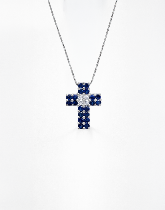 COLLANA CROCE QUADRICOLOR