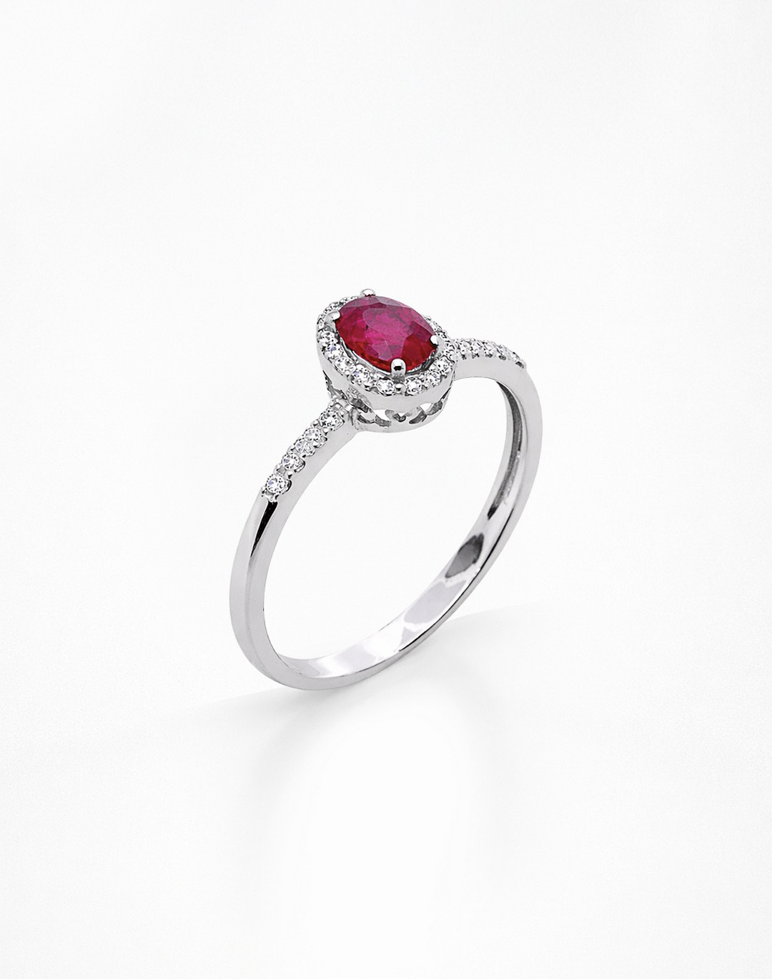 ANELLO OVALE RUBINO