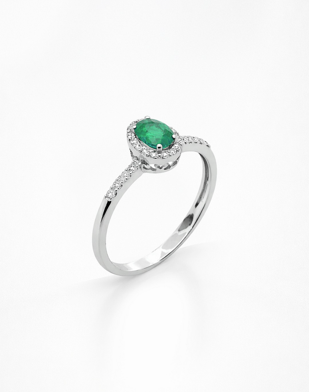 ANELLO OVALE SMERALDO