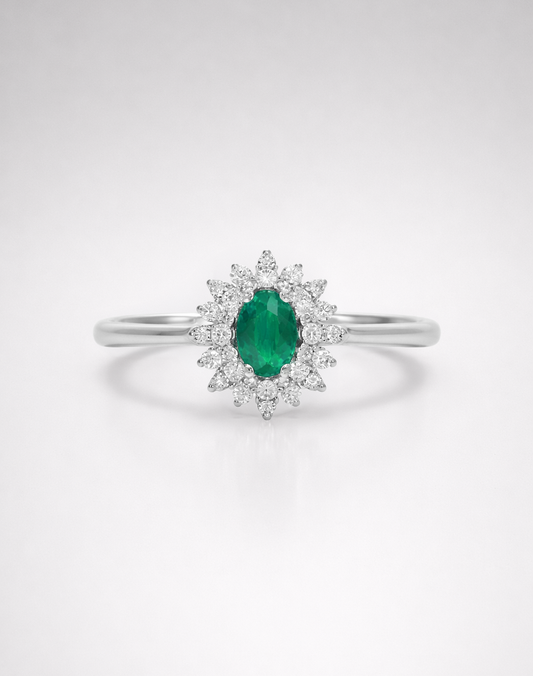 Anello Ilios Smeraldo