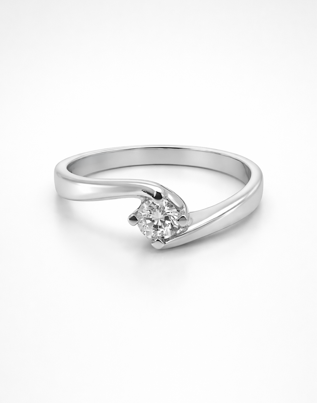 Anello Classico Solitario Mod Valentino