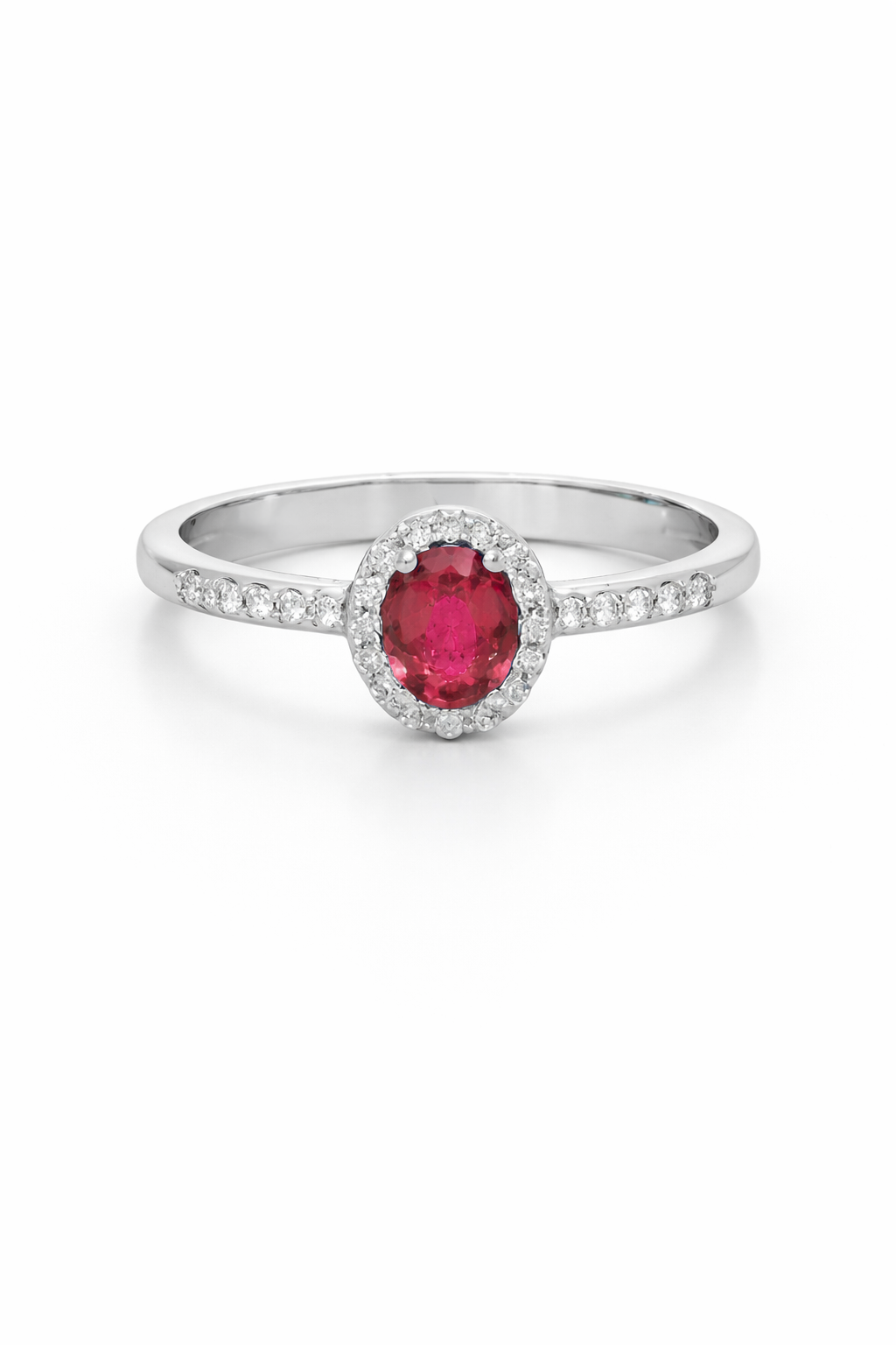 ANELLO OVALE RUBINO