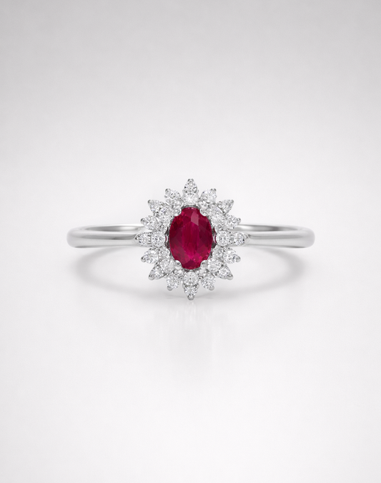 Anello Ilios Rubino