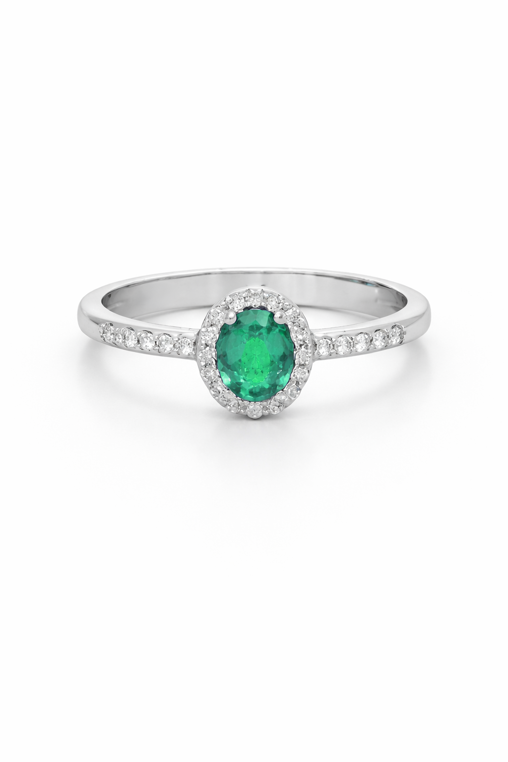 ANELLO OVALE SMERALDO