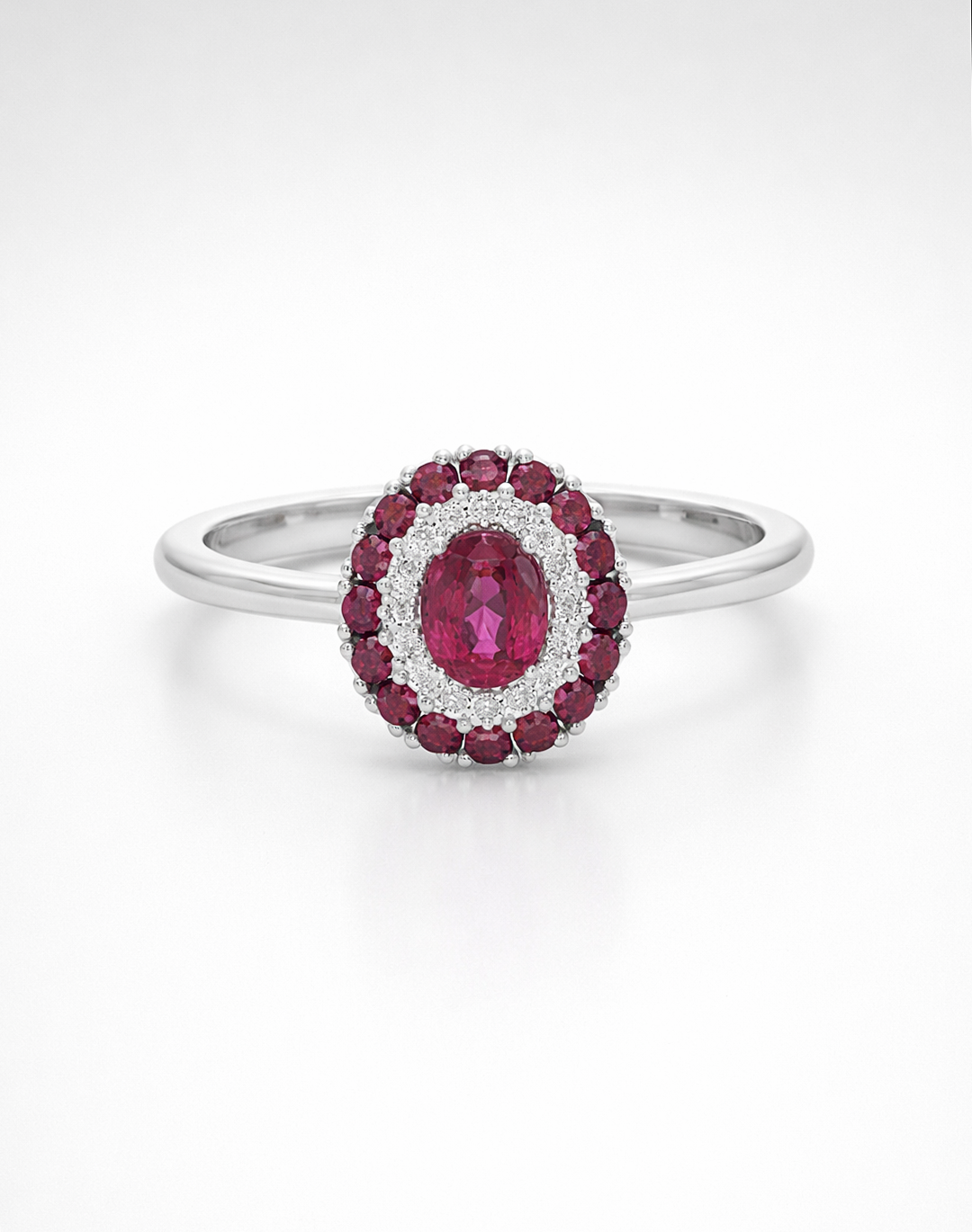 Anello Oveo Rubino